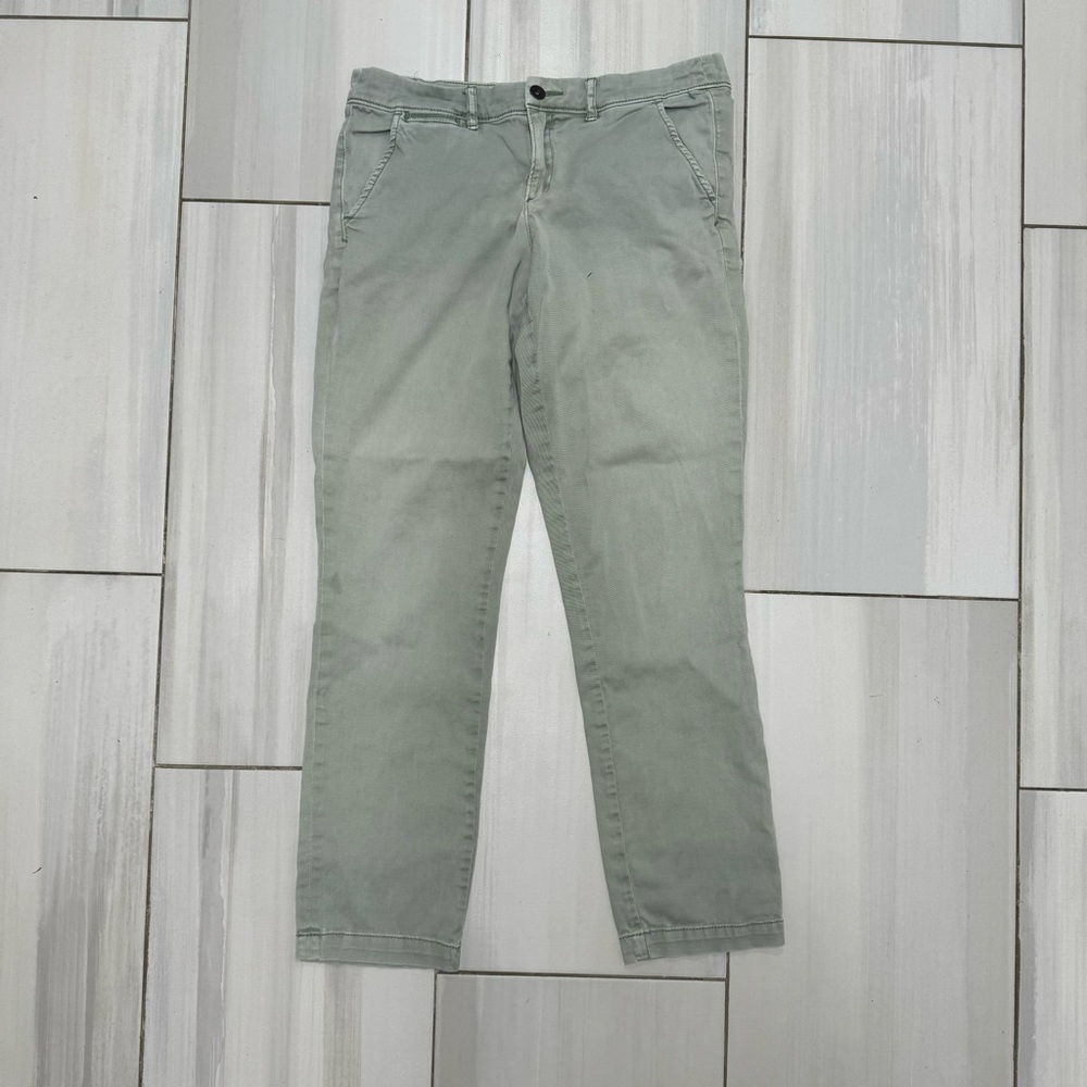 Anthropologie Pilcro & the Letterpress Pants Women's 28 Mint Green Chino
